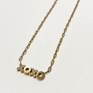 Fossil Brand Hazel XOXO Gold Tone Stainless Steel Rhinestone Necklace